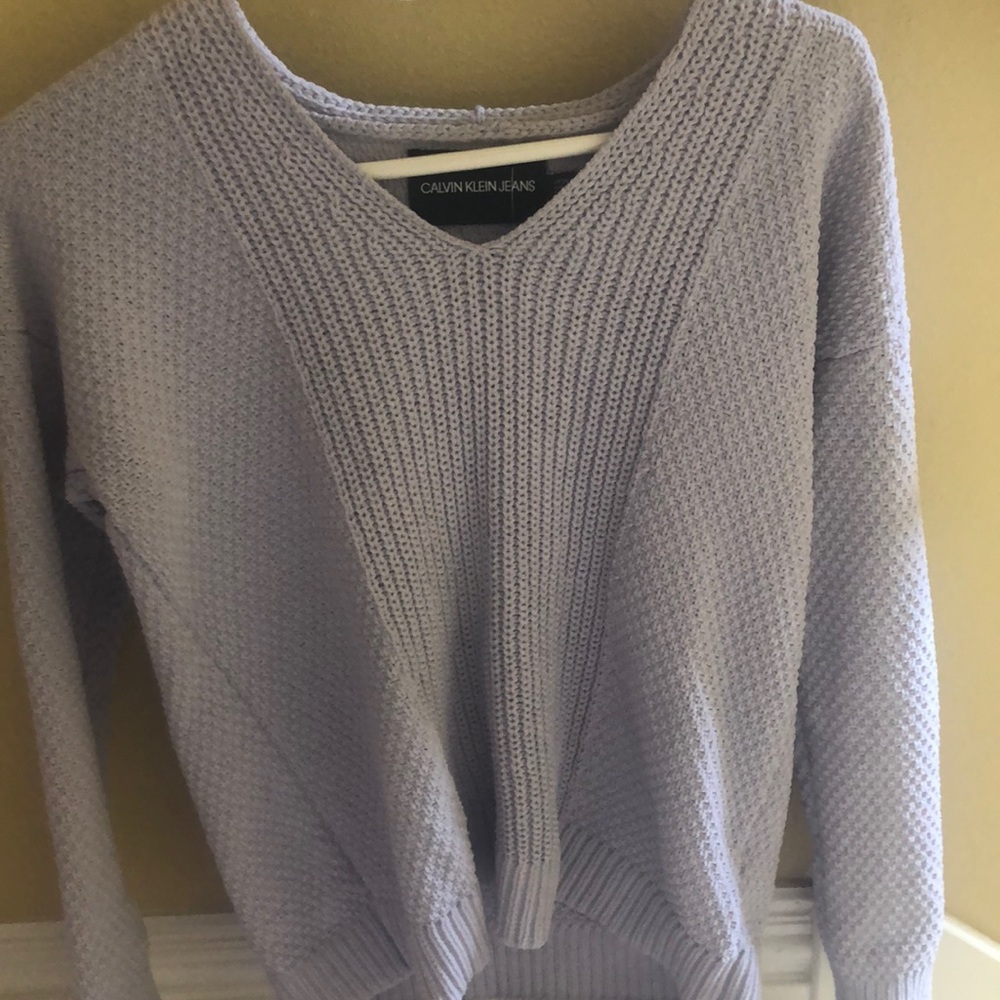 lavender calvin klein sweater